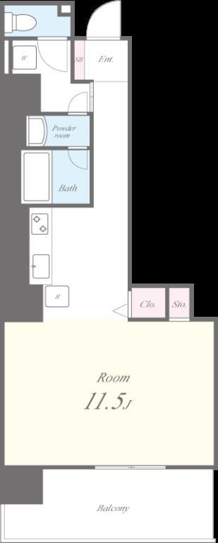 エヌレジデンス新今宮 0405号室 間取り