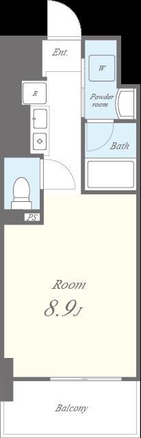 エヌレジデンス新今宮 1202号室 間取り