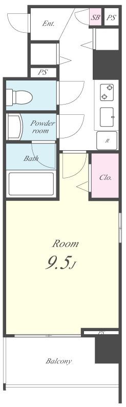 サンライズ・新町 大塚ビル 間取り図