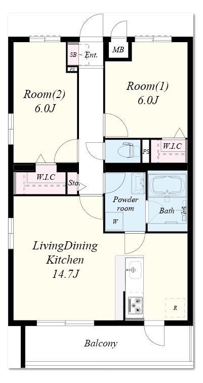 ソラード センリ 間取り図
