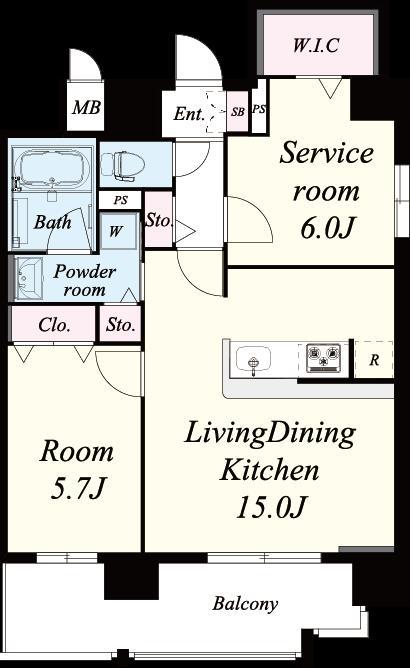 セレーナ コンフォルト天神橋 1002号室 間取り