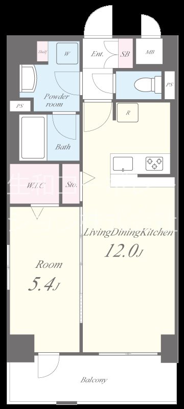 Cherir六甲道(シェリールロッコウミチ) 間取り図