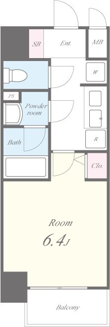 グランパシフィック巽中　 間取り図