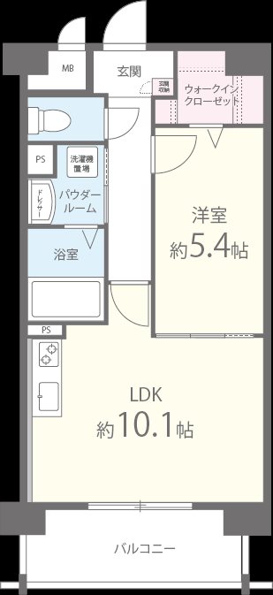 ラフレシーサ医大通り 間取り図