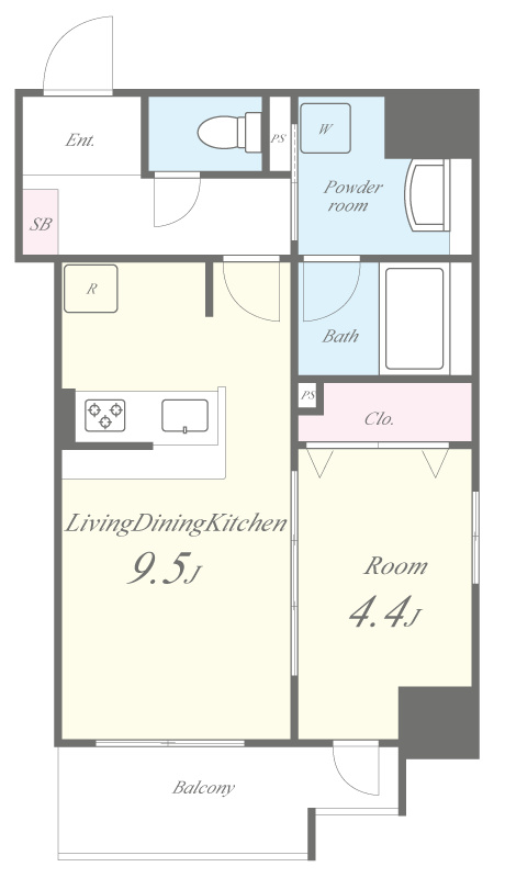 Bentornato(ヴィントルナート) 間取り図
