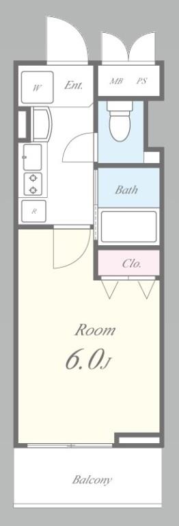 ブリリアントコート農人橋 602号室 間取り