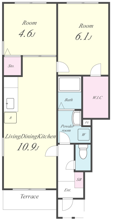 サニーコート花しょうぶ 間取り図