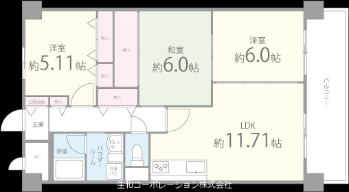 メゾン・ポレール 103号室 間取り