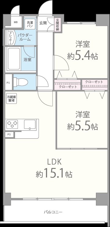ラディスター 間取り図