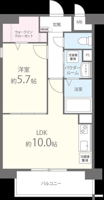 サクラート駅南 間取り図
