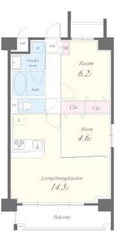 モンテジョア 間取り図
