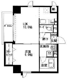 プライマリィK 401号室 間取り