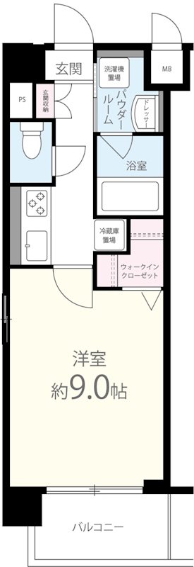 サンセール伊丹 502号室 間取り