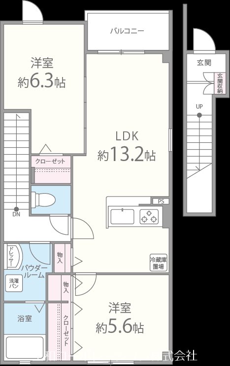 シエスタ千里丘 201号室 間取り