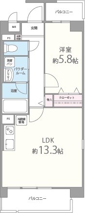 クレスト園田 間取り図