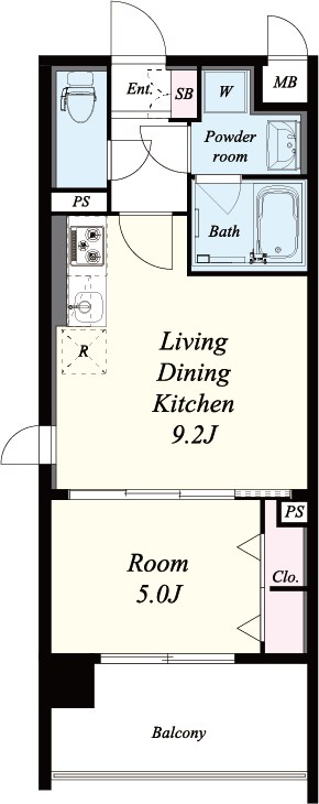 ラルシェパルク新大阪 0201号室 間取り