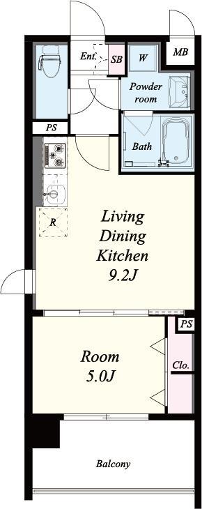 ラルシェパルク新大阪 0201号室 間取り