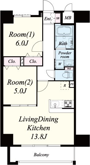 サンセール海老江 1001号室 間取り