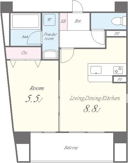 セイワパレス新梅田 501号室 間取り