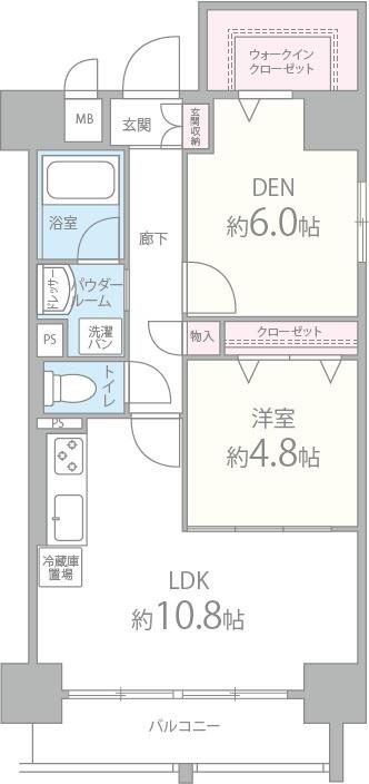 グランシャリオ江坂 501号室 間取り