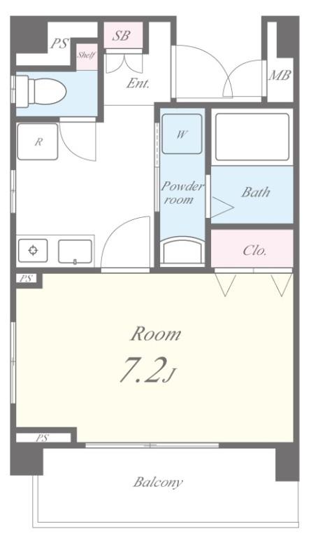 イーストヴィラ 間取り図