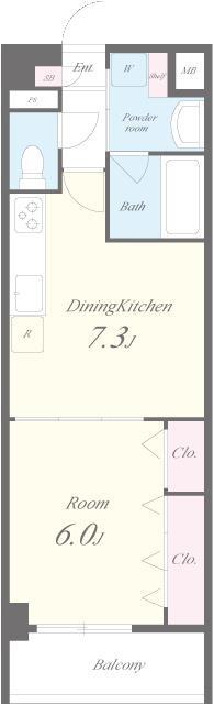 フォレスタ浅草 間取り図