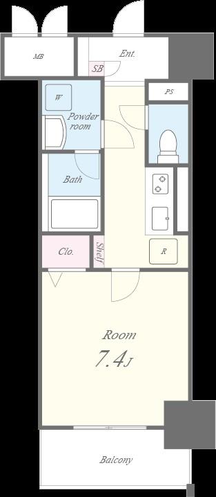 シャルマンソワレ名駅 間取り図