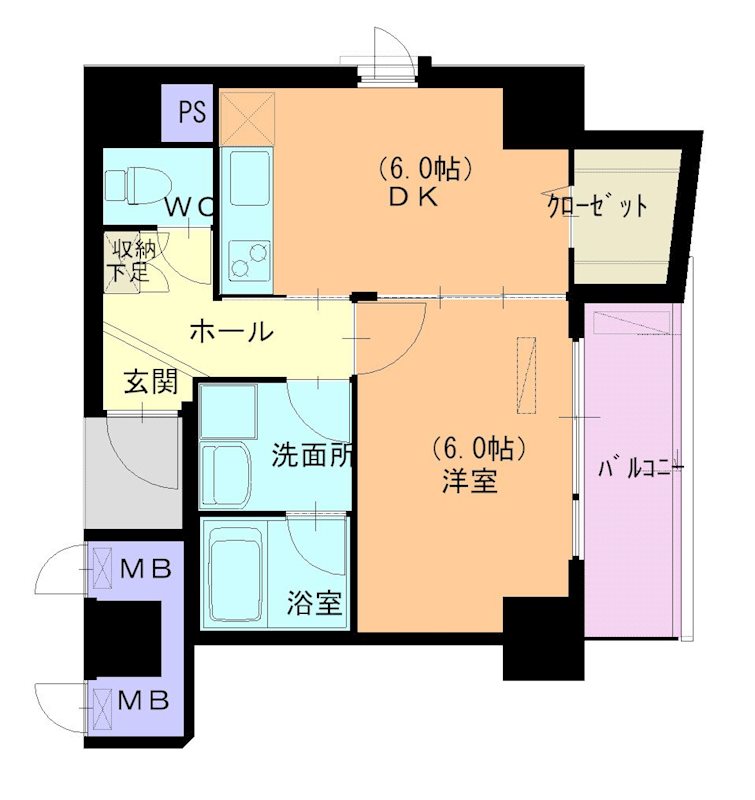 キャナルコート 間取り図