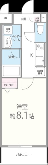 コンセールロワン 301号室 間取り