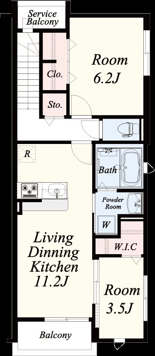 メルヴェイユ 間取り図
