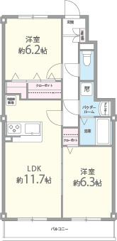 ペルル寺門 間取り図