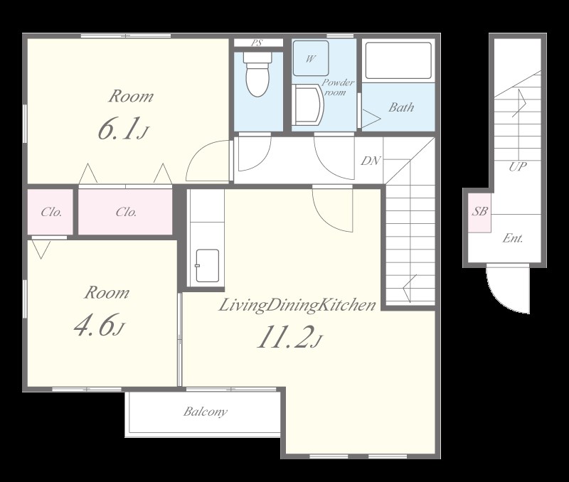 コンフォート下府 間取り図