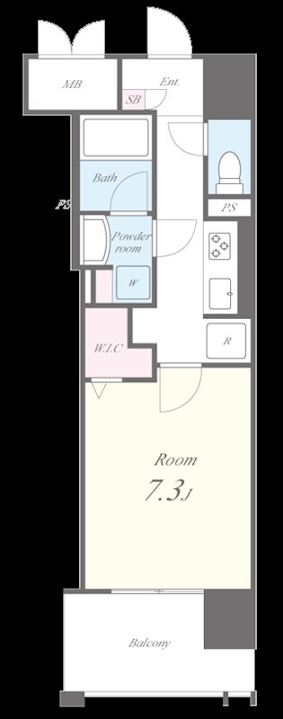 プレミアムコート大須 間取り図