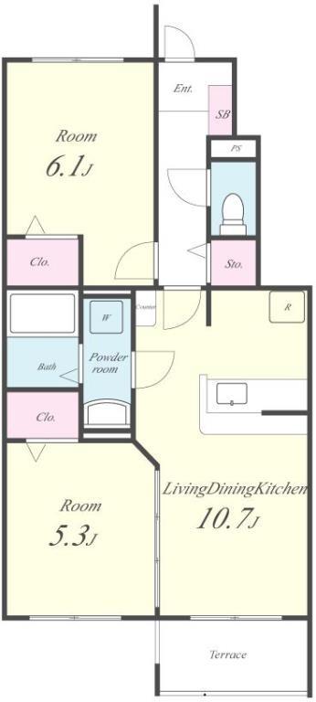 メゾンドベルⅡ 間取り図