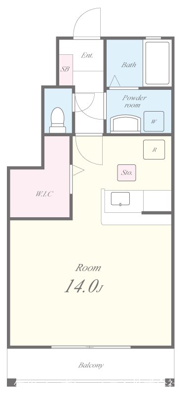 ラビアンローズ 間取り図