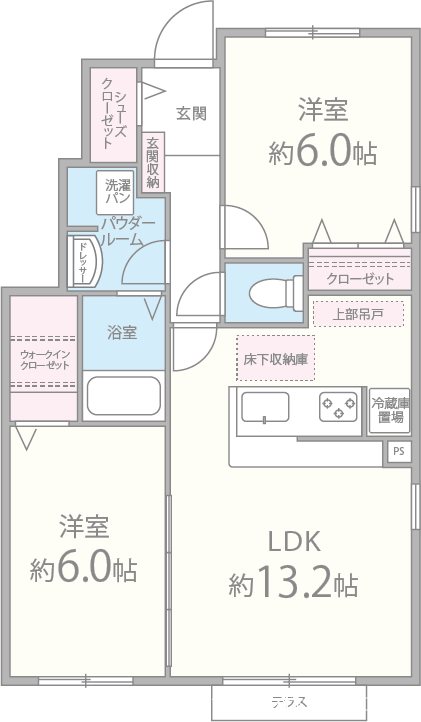 ヴィラけやき 間取り図
