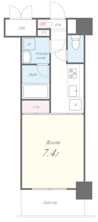 アルモニー中もず 間取り図