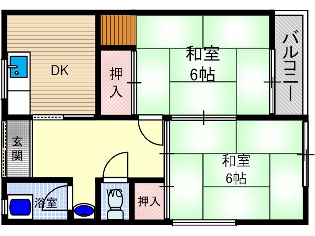 二葉荘 間取り図