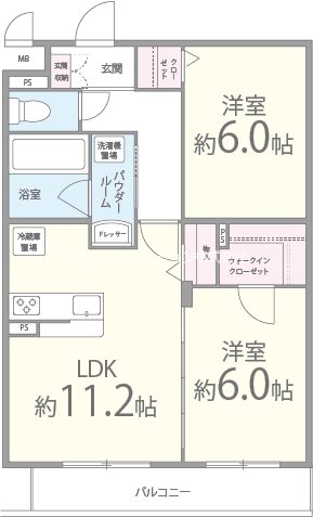 スマイル旭ヶ丘 間取り図