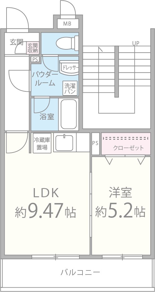 クレールもず 間取り図