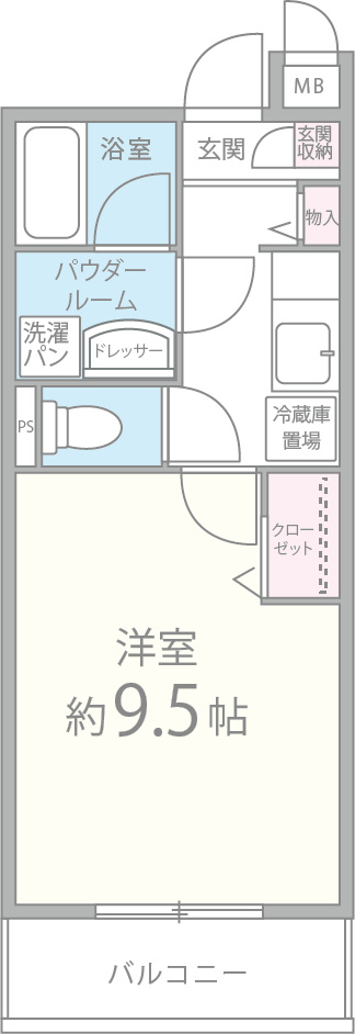 クレールもず 間取り図