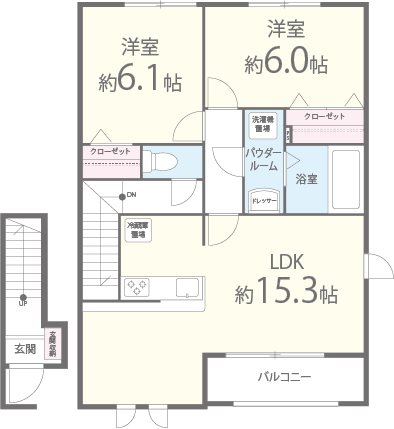 ジョイフル新宮 間取り図