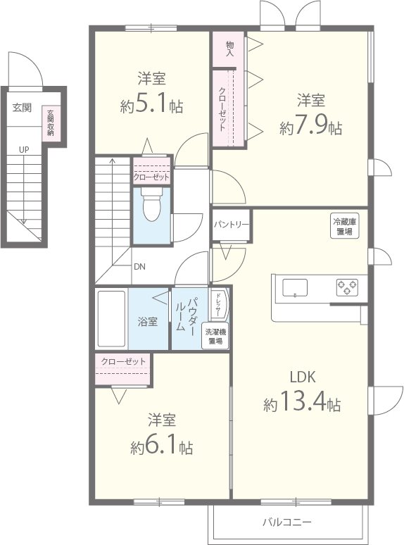 アルミック山荘 間取り図