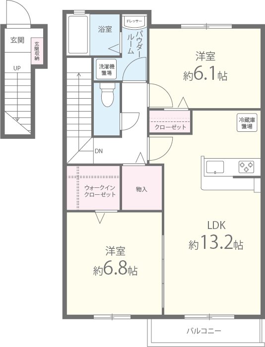 アルミック山荘 間取り図