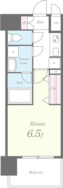 セイワパレス梅田茶屋町 間取り図