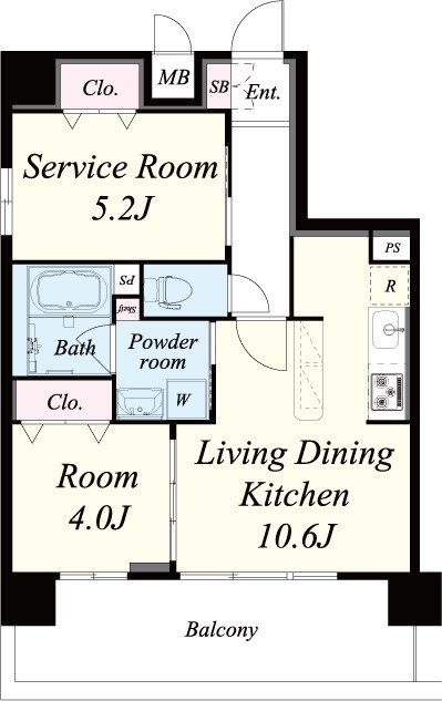 ブル フォルトゥーナ扇町 間取り図