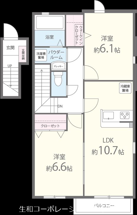 ディアプレステージ豊田 間取り図