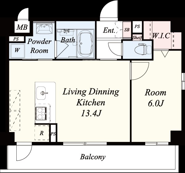 ココパーチェ新金岡 間取り図