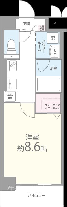グランノーブル 302号室 間取り