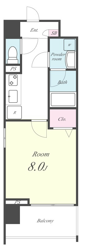 サンライズ・新町 大塚ビル 間取り図
